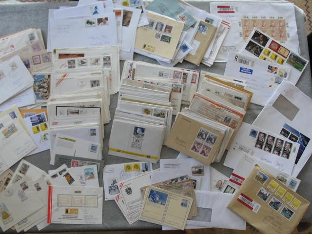Konvolut an Ganzsachen (gelaufene Briefe, FDC usw.)  Hunderte Briefe