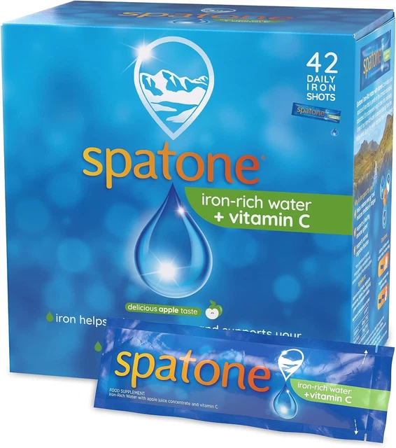 SPATONE APPLE LIQUID Iron Supplement Natural Iron with Vitamin C 42