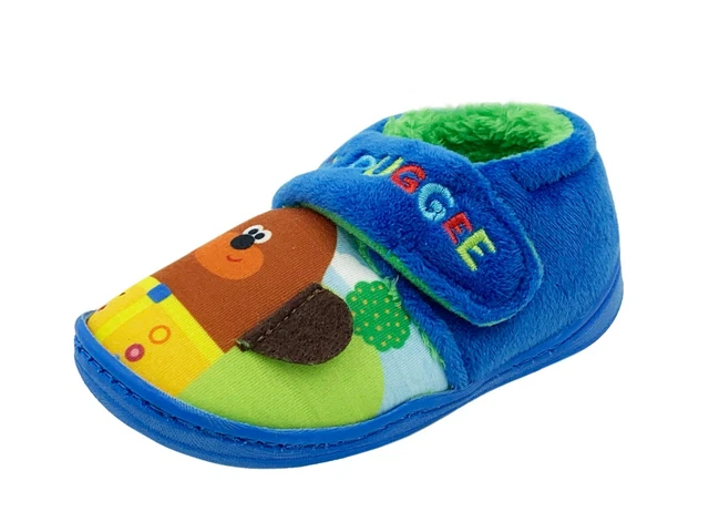 Childrens Kids Boys Girls Blue Hey Duggee Character Slippers