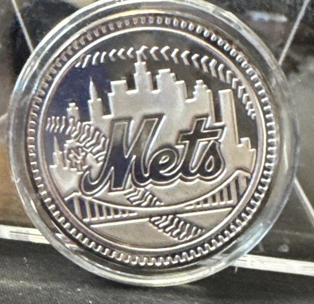 1986 NEW YORK Mets World Champions 1 oz 999 Fine Silver