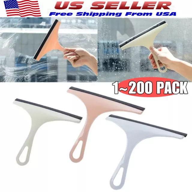 Glass Window Wiper Cleaner Squeegee Shower Screen Mirror Home Blade Brush LOT