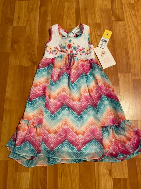 NEW Girls Jona Michelle Dress Casual Summer Multicolor Size 5