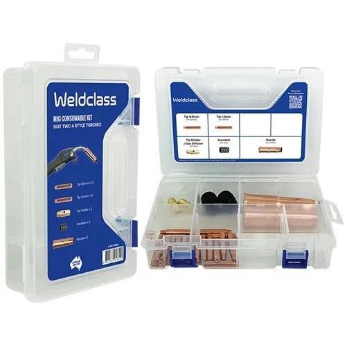 WELDCLASS Tweco TWC 4 MIG Welding Torch Consumables Spares Kit Gun Tips WC-01655