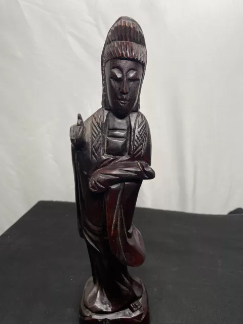 Mid century Wooden Hand Crafted Statue