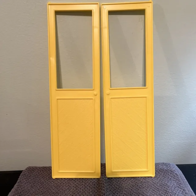 Barbie Dream House Yellow Repl Back Doors 1979 VTG