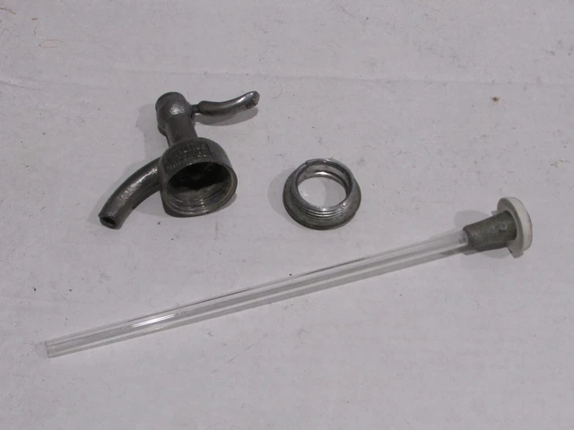 Vintage Water Soda Siphon Seltzer Bottle Part complete top topper spigot