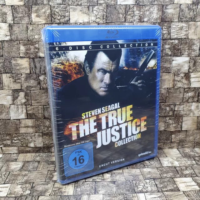 Steven Seagal The True Justice Collection 6 Disc Uncut Blu-Ray Filme NEU & OVP
