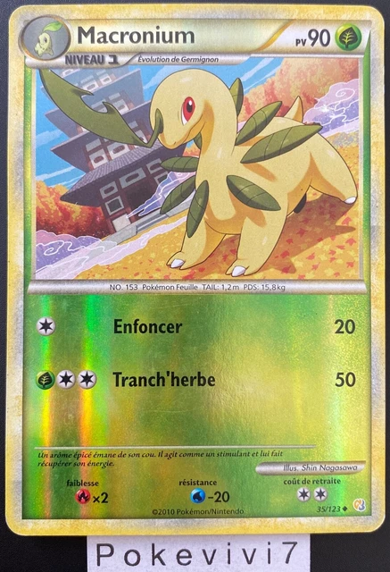 Carte Pokemon MACRONIUM 35/123 REVERSE HGSS HEARTGOLD SOULSILVER FR OCCASION