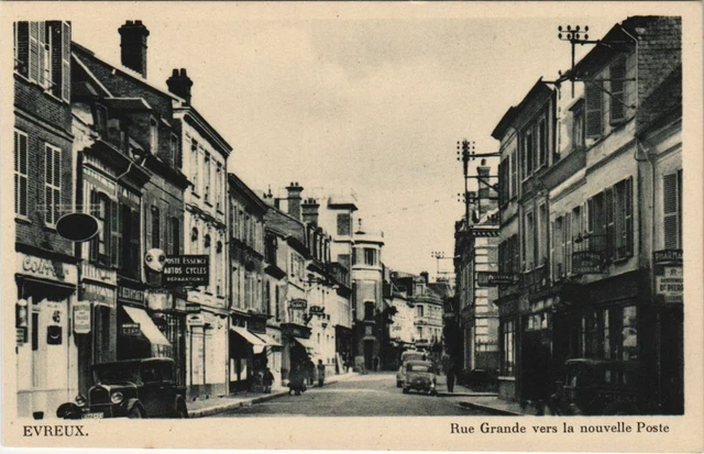 CPA EVREUX Rue Grande vers la Nouvelle Poste (1149049)