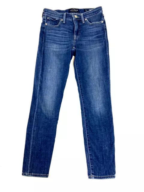 Lucky Brand Jeans Womens 2 26 Ava Crop High Rise Blue Denim Stretch Flex Good