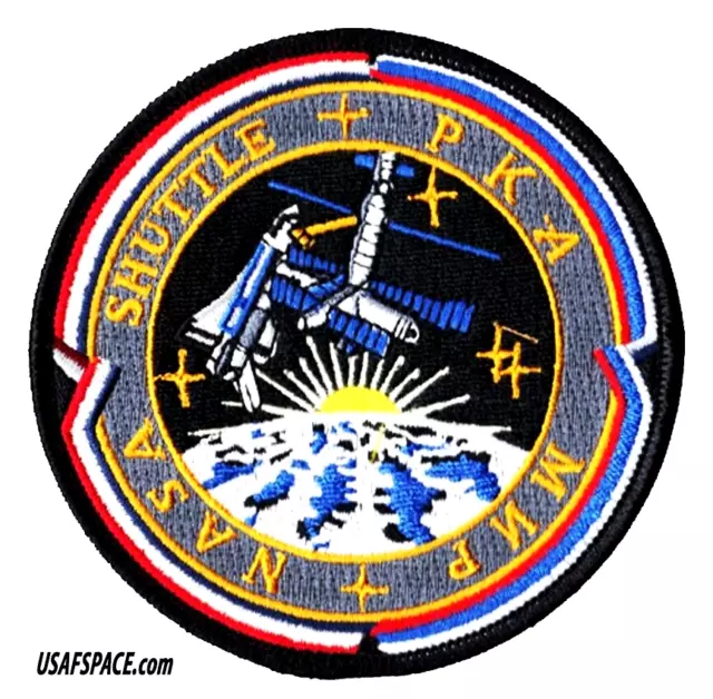 MIR PROGRAM ORIGINAL AB Emblem NASA STS SHUTTLE 4" SPACE PATCH - MINT ****