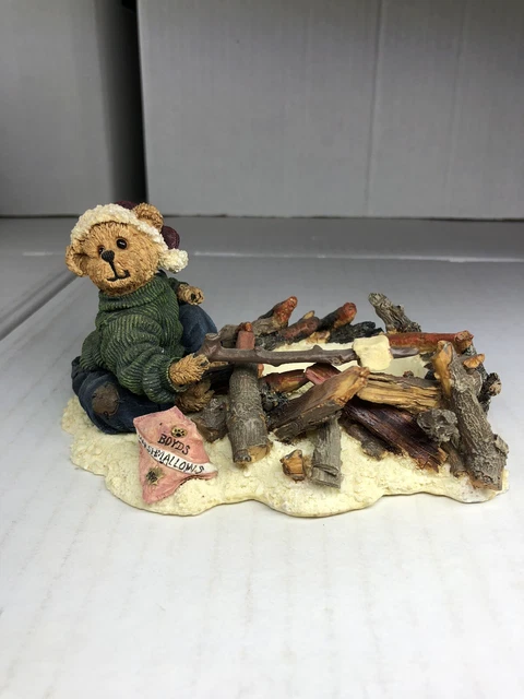Boyds Bear Marshall Toastworthy Toasty Treats Candle Votive Figurine 27725