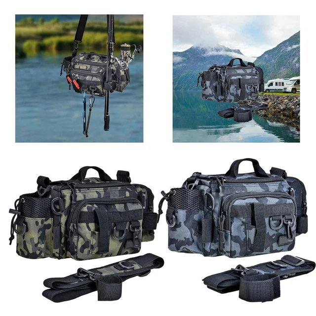 Sac de rangement pour matériel de pêche au poisson Sac à bandoulière