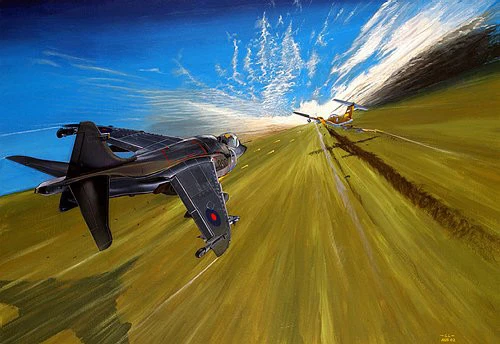 RAF ROYAL NAVY FLEET Air Arm Sea Harrier Vs Pucara Falklands War 