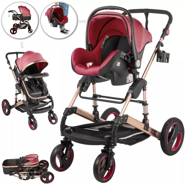 Lionelo ANNET Negro Carrito de Bebé Silla Paseo Schaumreifen Plegable  Mosquitera