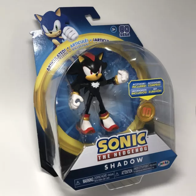 Sonic The Hedgehog - Shadow with Super Ring - 4 Inch Action Figure