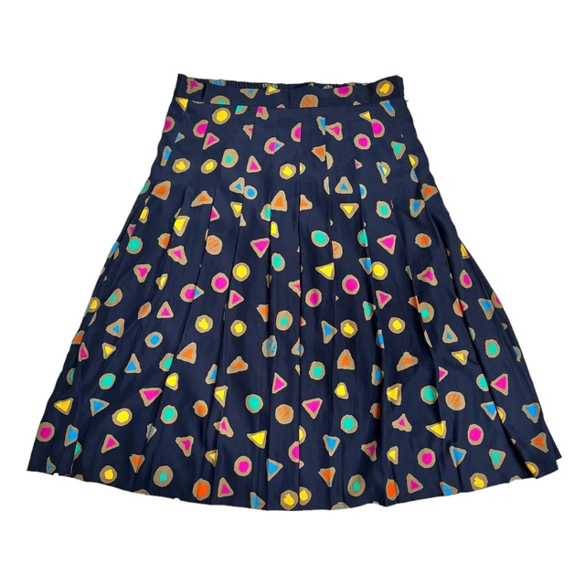 Jupe Plissée Vintage Guy Laroche - Laine Et Soie - Taille 38 - Longueur 62 Cm - Occasion TB état