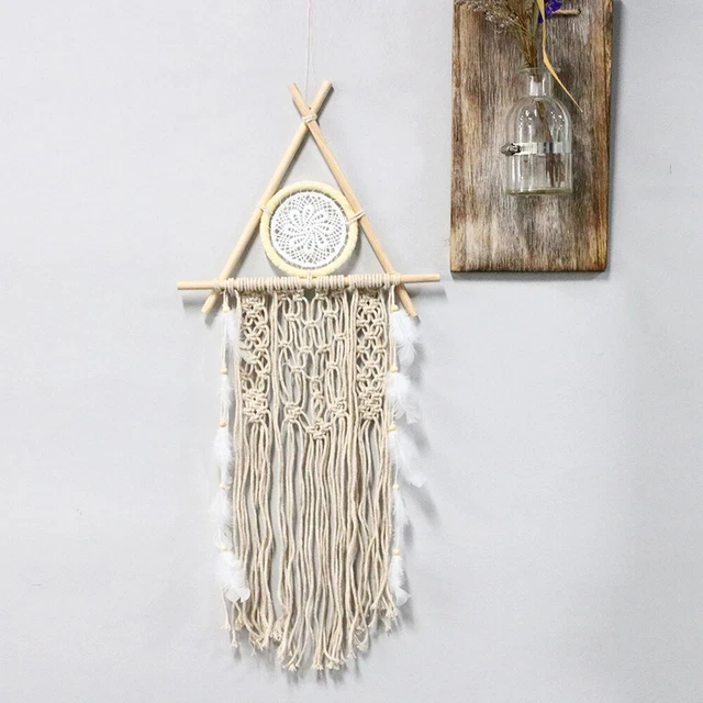 Hanging Adornment Dreamcatcher Woven Wall Hangings Bohemian Home Decor Tassel