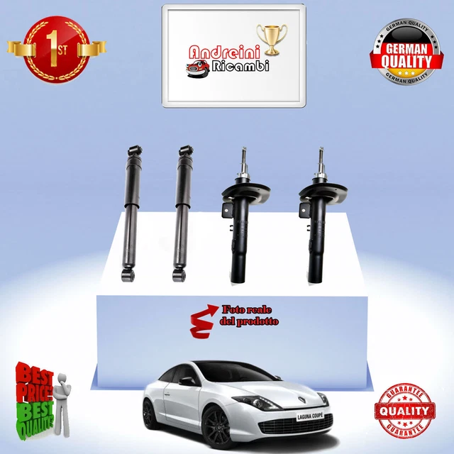 Pack de 2 ressorts d'amortisseurs arrière pour Renault Laguna 2