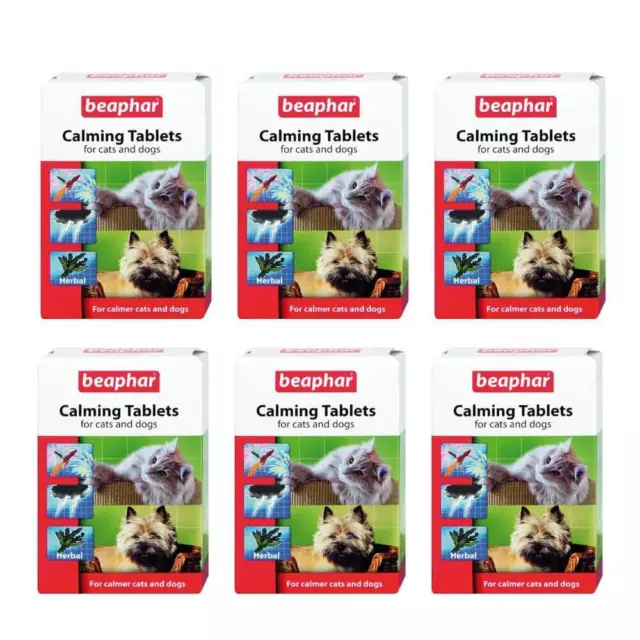 Beaphar Calming Tablets for Cats & Dogs 20 Tabs (Pack of 6)