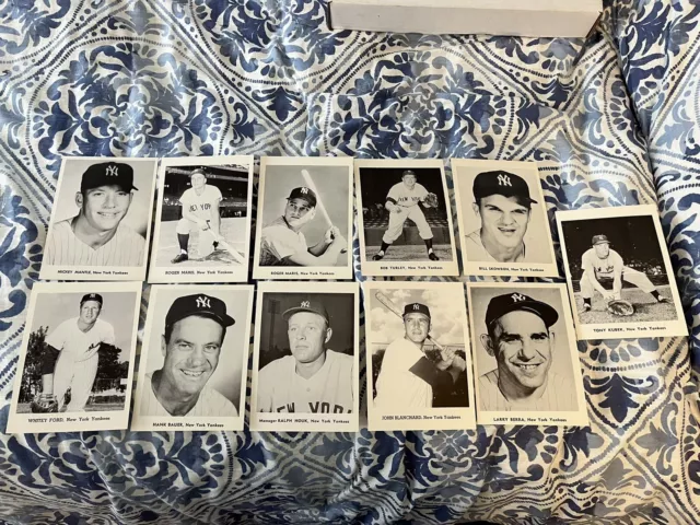 Vintage 1960s New York Yankees Team Issue Photo Set Mickey Mantle Roger Maris 🔥