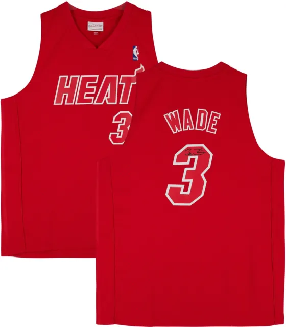 Dwyane Wade Miami Heat Signed Mitchell & Ness 2012 Christmas Day Swingman Jersey