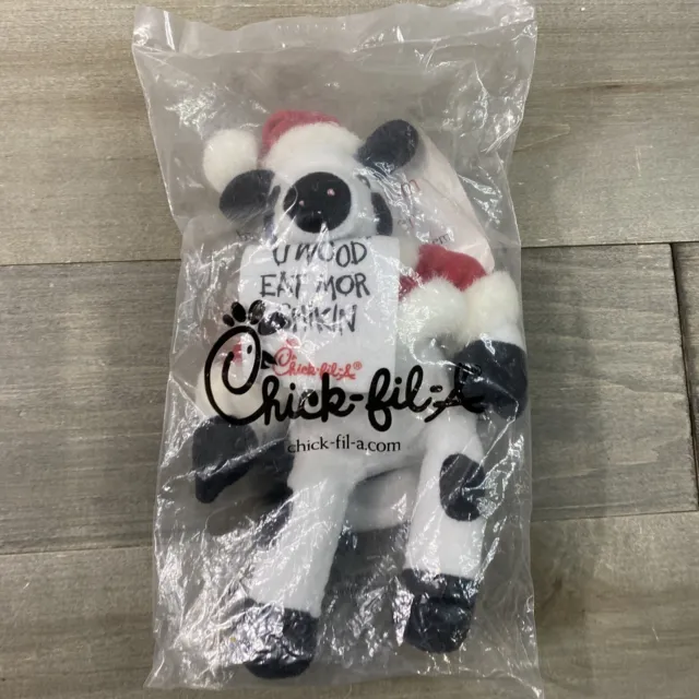 Chick Fil A 2006 Christmas Santa Cow Plush - New in Package