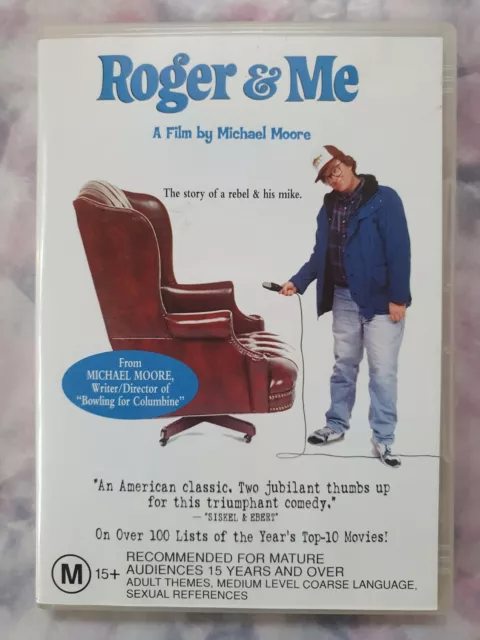 ROGER & ME - MICHAEL MOORE - Rating M15+ - Region 4 - DVD like new