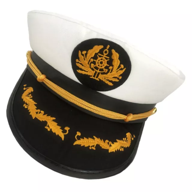 SAILOR SHIP CAP Cosplay Hat Boat Captain Hats for Men Boating £8.15 ...