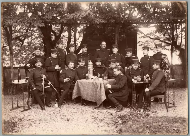 De Jongh Neuilly, officiers d&#039;Infanterie Allemagne vintage print Tirage c