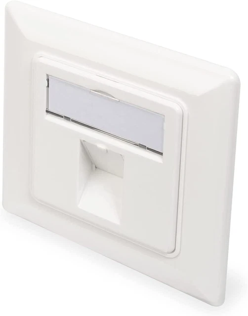 Junction Box for Keystone Module - 1 Port - Outlet 45° Angled - with Dust Cover