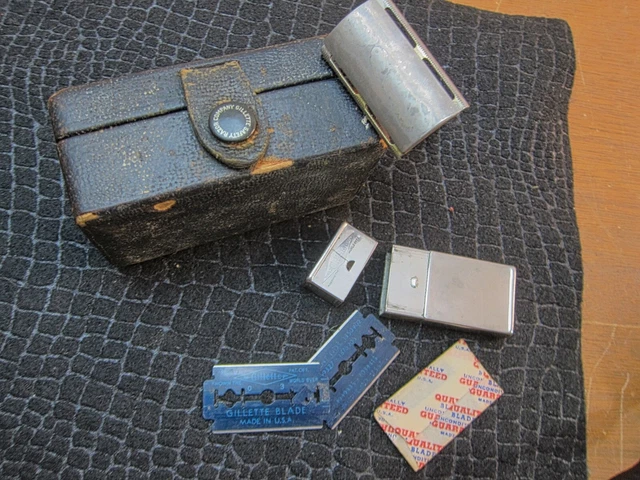 ANTIQUE 1930s GILLETTE COMB DE SAFETY RAZOR : 3 PCS. 6
