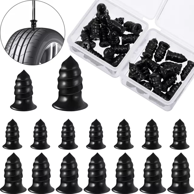 32PCS Car Vacuum Tire Repair Nail Rubber Screw Nails + Screwdriver Fast Tooz