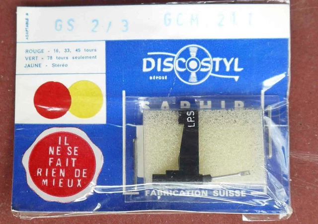 Saphir (Stylus) Neuf Compatible Garrard GCS 21 / 22 / 23 / 25T - NOS (New Old Stock) - Pour Tourne-disques