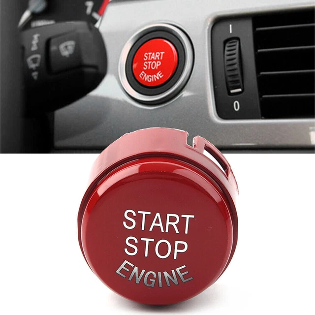 Fit BMW F10 F15 F16 F22 Copertura pulsante interruttore avviamento arresto motore senza spegnimento rosso
