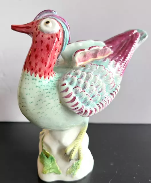 Doubell Miller Staffordshire Crown Chinese Teal #201 M Bone China Bird Figurine