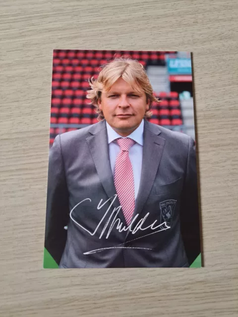 YOURI MULDER # FC TWENTE / SCHALKE 04 - 6x4 OFFICIAL AUTOGRAPHCARD UNSIGNED