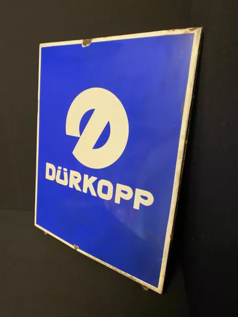 Dürkopp Motorräder- altes Emailleschild - 55 x 45 cm Fahrräder D um 1955