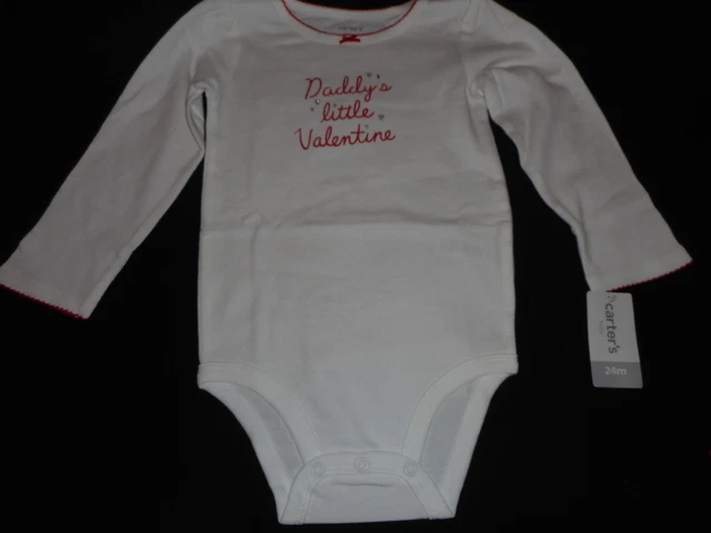 Carters Daddys Little Valentine Tutu Outfit - Baby Infant Girl Size 24 Months 3