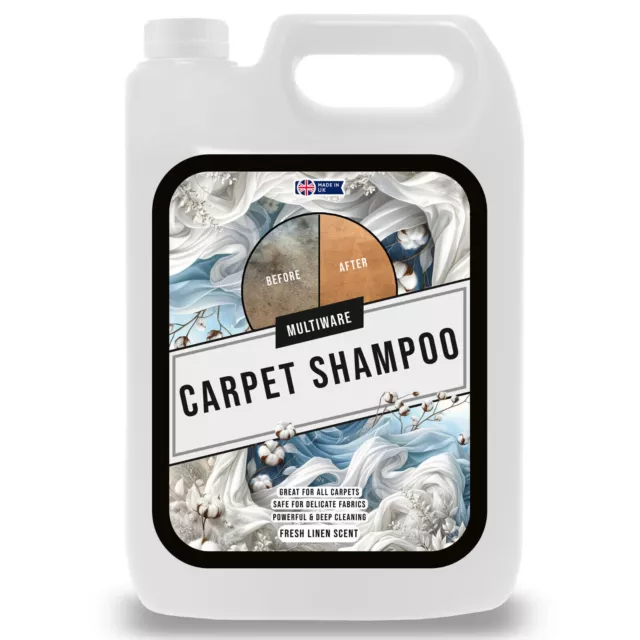 Carpet Shampoo Cleaner Pet Magic Linen Deodoriser Vax Machine Solution 5 Litres