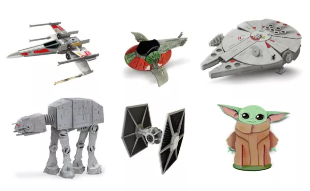 Star Wars Model kits, 3D. Build and paint yourself. Great learning and fun