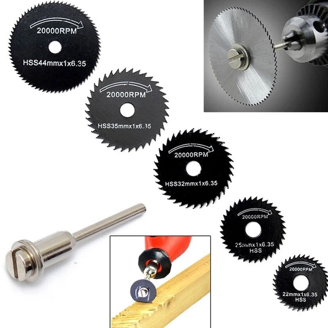 HSS seghetto circolare cutter mini trapano girevole utensili da taglio per metallo legno strumento