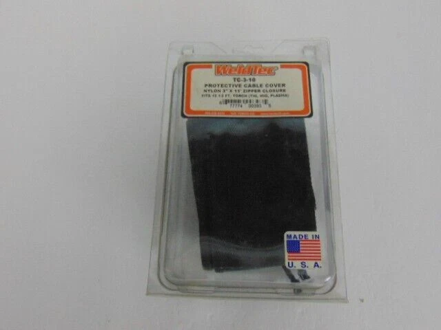 WeldTec TC-3-10 Zipper Nylon Protective cable cover 4"x11' fits 12 1/2 Torch New