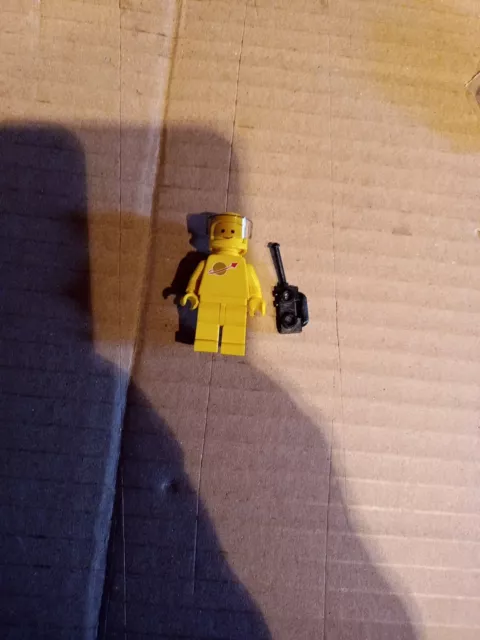 Yellow Spaceman Lego Classic Space Minifigure W/Helmet And Backpack.