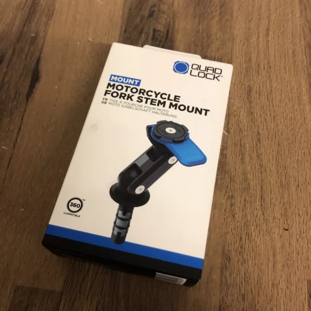 Quad Lock Fork Stem Mount for Motorcycle - Brand New