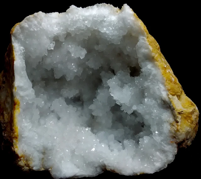 Quarz, Schneequarz geode aus Ouled Bou Ali, Khouribga. Sahara, Marokko # 10 3