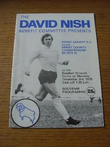 03/12/1979 Derby County v Derby County Championship Select XI [David Nish Benefi