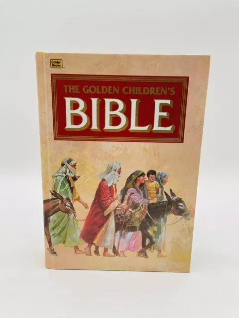 The Golden Children's Bible Colorful Pictures Hardcover 1993 Old & New Testament