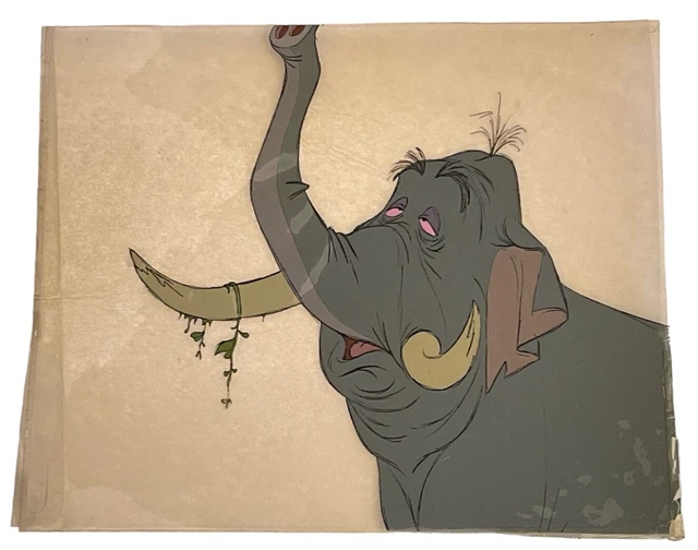 DISNEY JUNGLE BOOK Animation Cel Elephant In Colonel Hathi Fifth