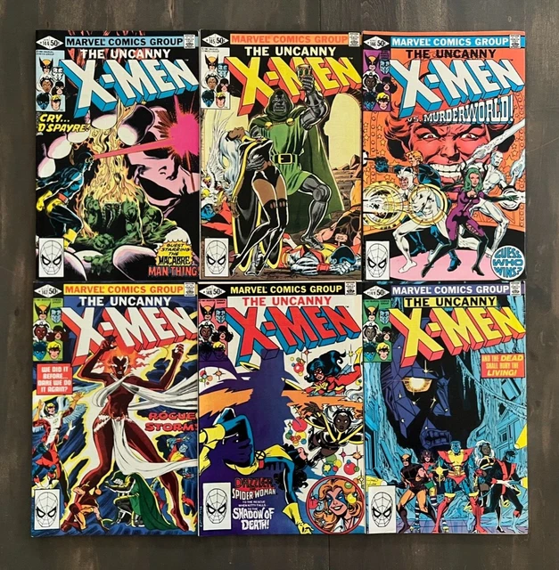 💥 X-MEN # 144 145 146 147 148 149 1981 Doctor Doom 1st Caliban Full Run Lot 💥